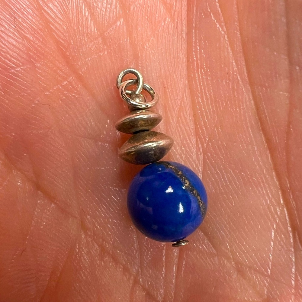 Lapis Lazuli Sterling Silver 925 Necklace Pendant